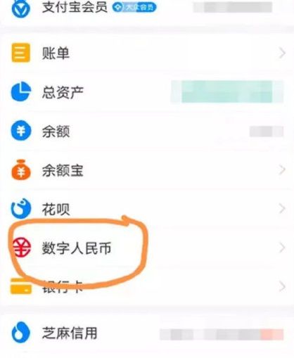 支付宝数字人民币在哪？