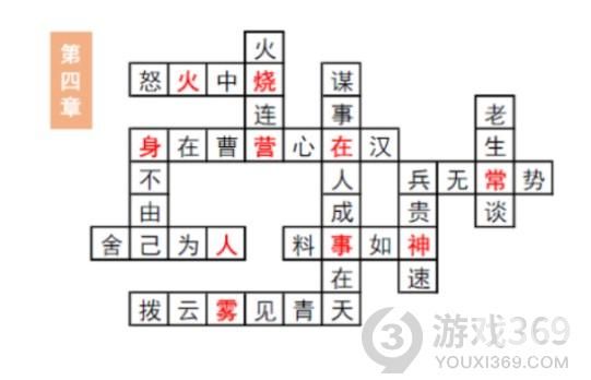 三国志幻想大陆汲汲于学填字第四章答案是什么 汲汲于学填字第四章答案