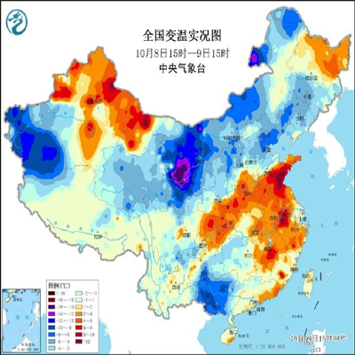 全国降温进程图出炉