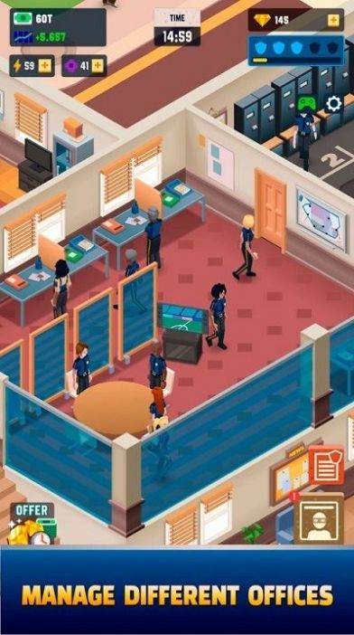 安卓闲散的警察大亨手机游戏中文版(idle police tycoon) v0.9.2软件下载