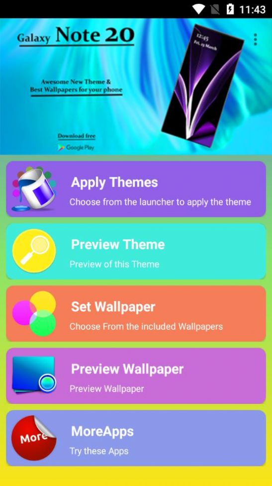 安卓galaxy note 20 themes软件app