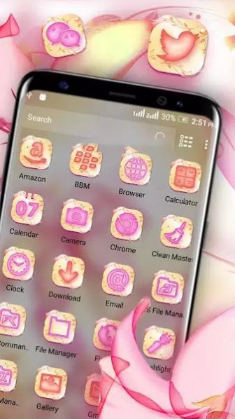 安卓lily pink launcher theme app软件下载