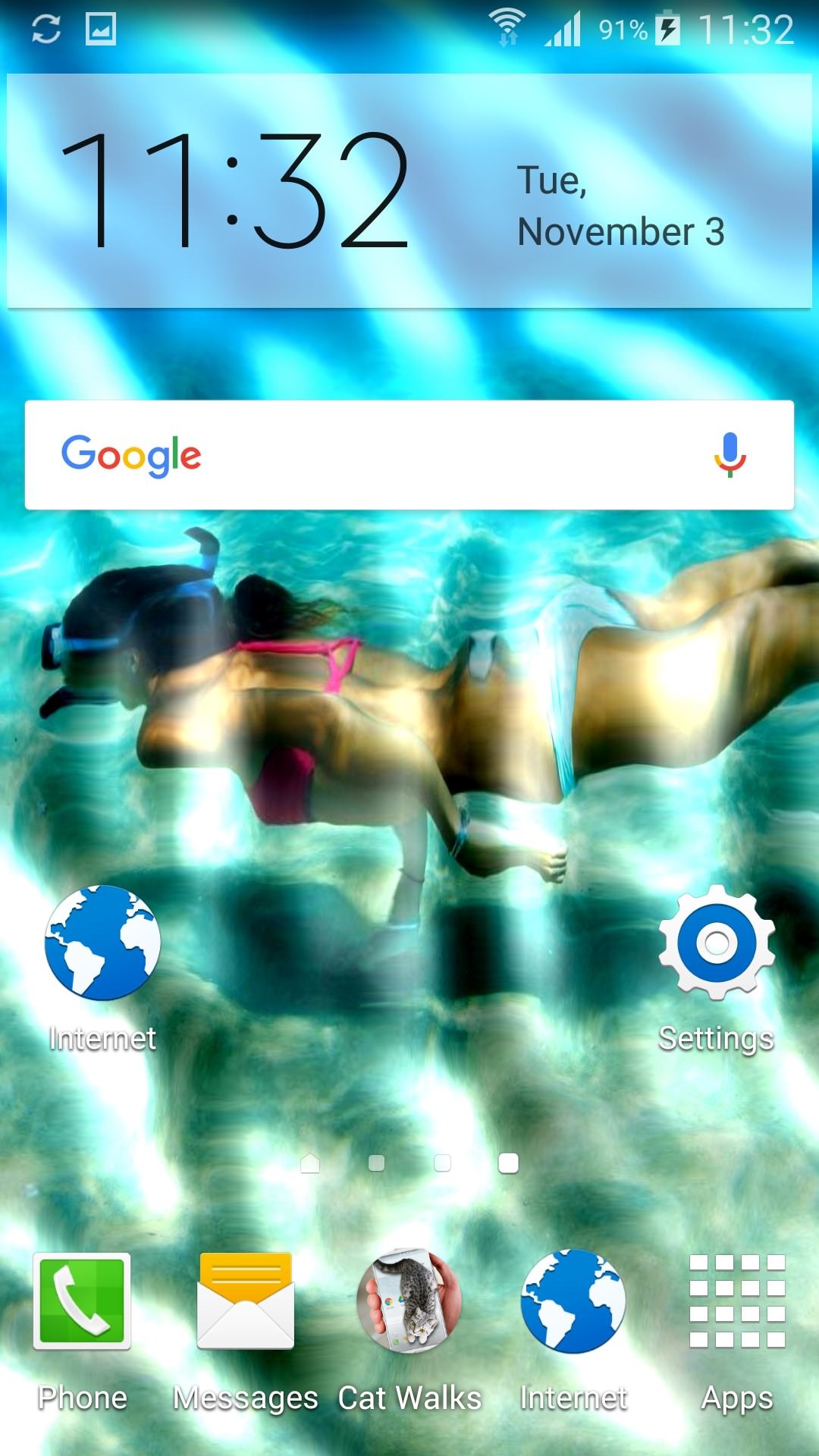 underwater phone screen effect软件