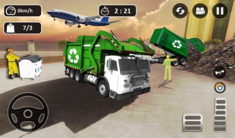 安卓垃圾车行驶游戏中文版（garbage trash truck dri 5.0app