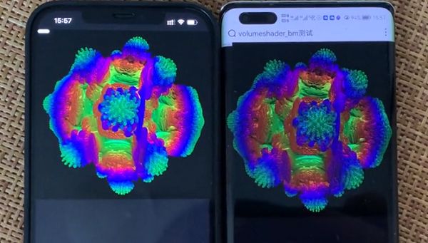 volumeshader_bm测试ios和安卓有什么不同