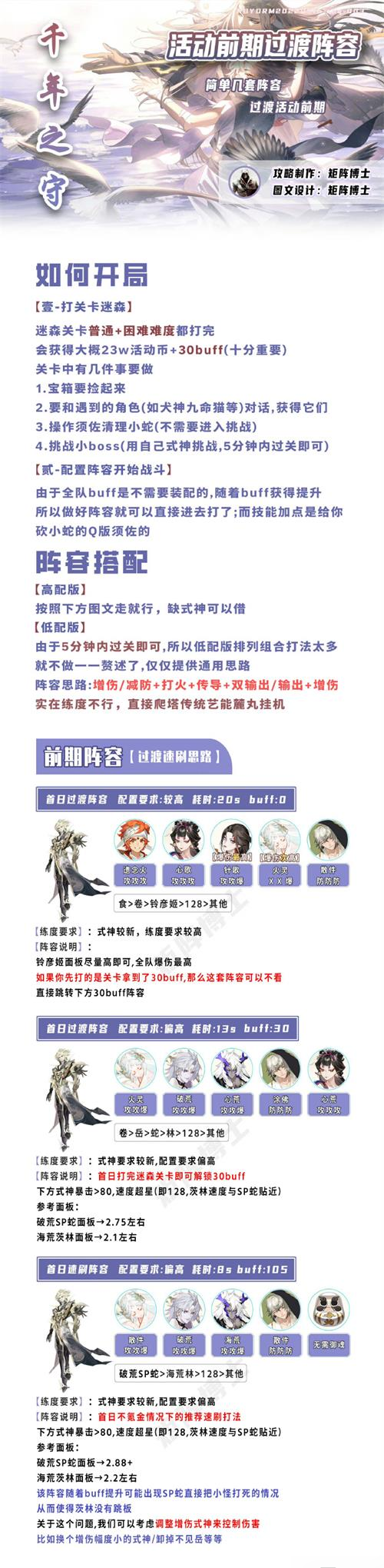 《阴阳师》千年之守神武行挂机阵容推荐