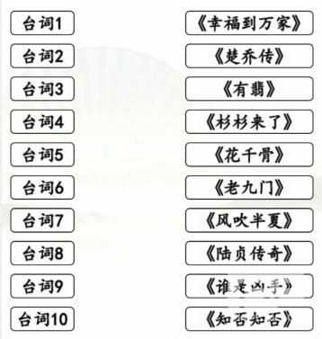 《汉字找茬王》闻声猜剧连出颖宝的剧攻略