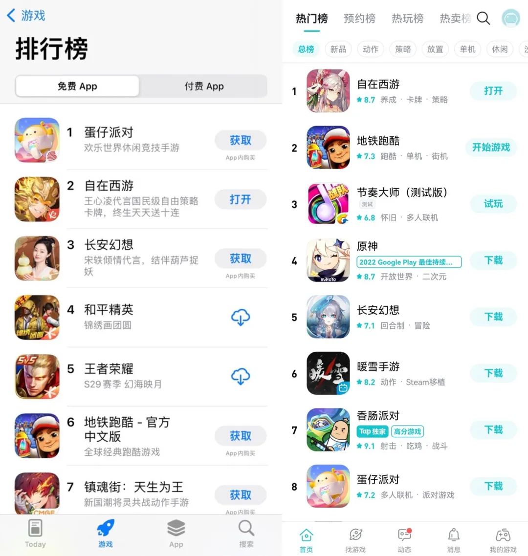 《自在西游》ios免费榜top2 多元化布局 游卡早已不只有三国杀