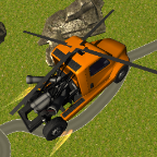 flying helicopter truck